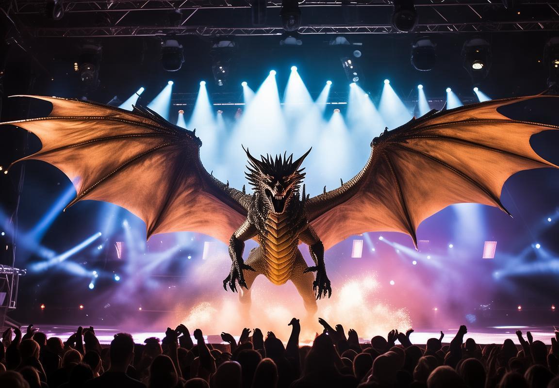 S15LOL全球总决赛开幕式震撼全场，虚拟远古龙绕场飞行